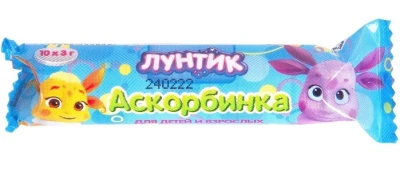 АСКОРБИНКА ЛУНТИК ТАБ ЖЕВ 3Г ДЛЯ ДЕТЕЙ И ВЗР №10 фото в интернет-аптеке Склад Лекарств