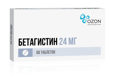 БЕТАГИСТИН ТАБ 24МГ №60/ОЗОН/ фото в интернет-аптеке Склад Лекарств