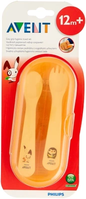 АВЕНТ ЛОЖКА ВИЛКА В ДОРОЖНОМ ФУТЛЯРЕ 12МЕС+ SCF718/00 65690 фото в интернет-аптеке Склад Лекарств