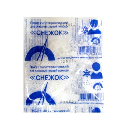 ПАКЕТ ГИПОТЕРМИЧЕСКИЙ СНЕЖОК ТИП 2 №1 фото в интернет-аптеке Склад Лекарств