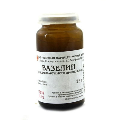 ВАЗЕЛИН МАЗЬ НАРУЖНО 25Г/ТВЕРСКАЯ/ фото в интернет-аптеке Склад Лекарств