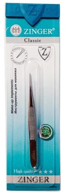 ЗИНГЕР B-160-D ПИНЦЕТ ОСТРЫЙ СЕРЕБРО МАТ фото в интернет-аптеке Склад Лекарств