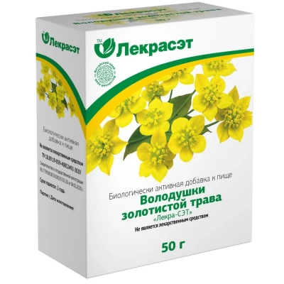 ВОЛОДУШКИ ЗОЛОТИСТОЙ ТРАВА-ЛЕКРА-СЭТ 50Г фото в интернет-аптеке Склад Лекарств