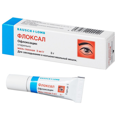 ФЛОКСАЛ МАЗЬ ГЛАЗНАЯ 3МГ/МЛ 3Г фото в интернет-аптеке Склад Лекарств