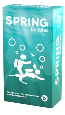 ПРЕЗЕРВАТИВЫ SPRING BUBBLES С ПУПЫРЫШКАМИ/АРОМАТ ТУТТИ-ФРУТТИ N12 УП фото в интернет-аптеке Склад Лекарств