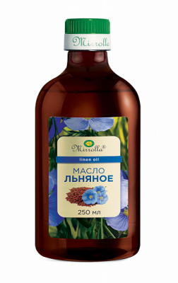 ЛЬНЯНОЕ МАСЛО 250МЛ/МИРРОЛЛА/ фото в интернет-аптеке Склад Лекарств