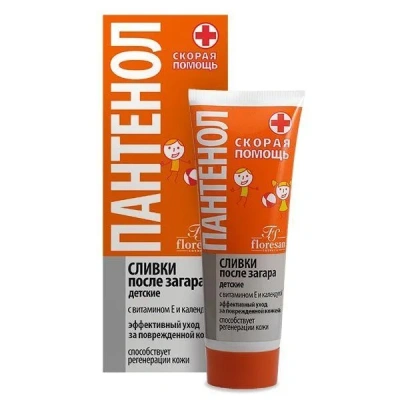 ФЛОРЕСАН ПАНТЕНОЛ СКОРАЯ ПОМОЩЬ ДЕТСКИЙ СЛИВКИ ПОСЛЕ ЗАГАРА 75МЛ фото в интернет-аптеке Склад Лекарств