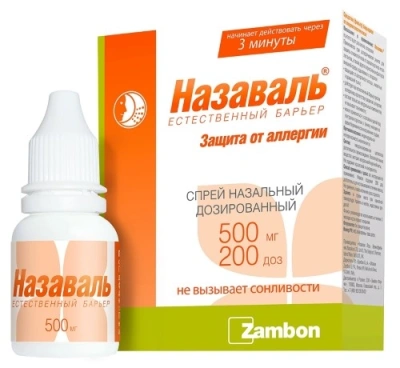 НАЗАВАЛЬ СР-ВО ОТОЛАРИНГ 500МГ СПРЕЙ200ДОЗ фото в интернет-аптеке Склад Лекарств