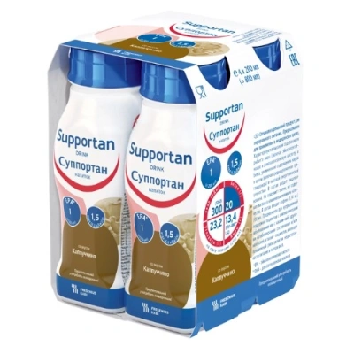 СУППОРТАН НАПИТОК СО ВКУСОМ КАППУЧЧИНО 200МЛ №4 фото в интернет-аптеке Склад Лекарств