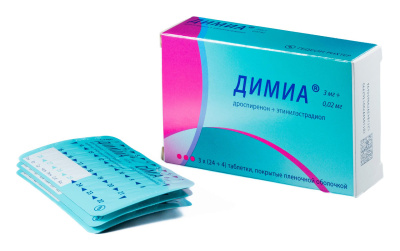 ДИМИА ТАБ П/О 3МГ+0,02МГ №84 фото в интернет-аптеке Склад Лекарств