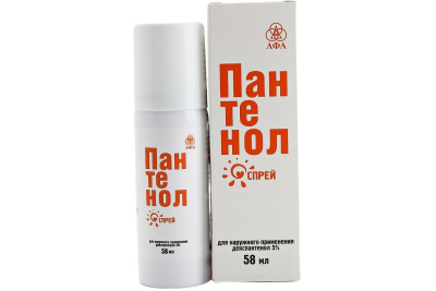ПАНТЕНОЛ СПРЕЙ 5% 58Г/АРГО-ФАРМ/ фото в интернет-аптеке Склад Лекарств