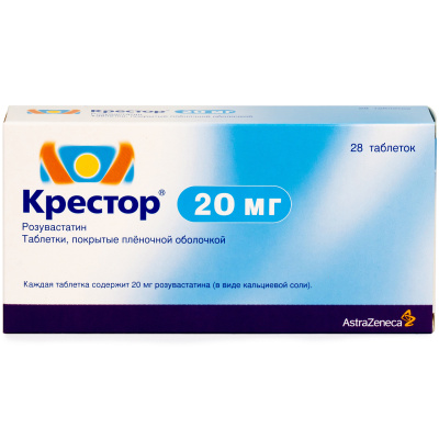 КРЕСТОР ТАБ П/О 20МГ №28 фото в интернет-аптеке Склад Лекарств