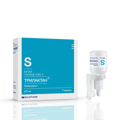 ТРИЛАКТАН КАПЛИ ГЛАЗНЫЕ 0,005% 2,5МЛ №3/ГРОТЕКС/ Д фото в интернет-аптеке Склад Лекарств