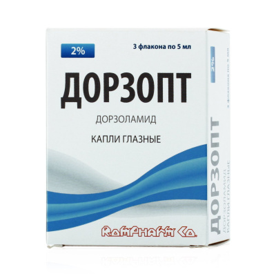 ДОРЗОПТ КАПЛИ ГЛАЗНЫЕ 2% 5МЛ №3/РОМФАРМ/ Д фото в интернет-аптеке Склад Лекарств