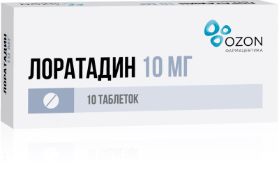 ЛОРАТАДИН ТАБ 10МГ №10/ОЗОН ФАРМ/Э фото в интернет-аптеке Склад Лекарств