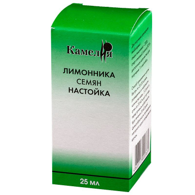 ЛИМОННИКА СЕМЯН НАСТОЙКА 25МЛ/КАМЕЛИЯ/ фото в интернет-аптеке Склад Лекарств