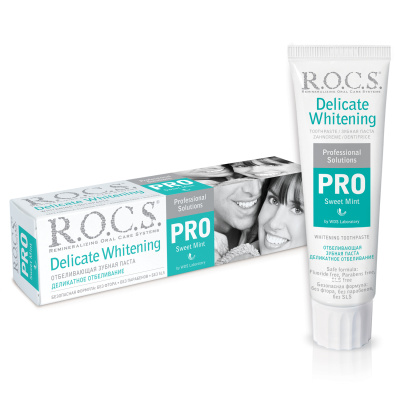 РОКС З/ПАСТА ПРО ДЕЛИКАТ ОТБЕЛИВАНИЕ СЛАДКАЯ МЯТА 135Г фото в интернет-аптеке Склад Лекарств