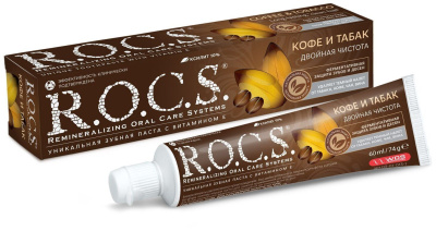 РОКС З/ПАСТА КОФЕ И ТАБАК УДАЛЯЕТ НАЛЕТ 74Г фото в интернет-аптеке Склад Лекарств