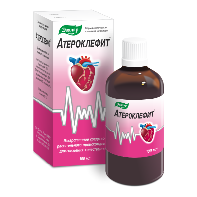 АТЕРОКЛЕФИТ ЭКСТРАКТ ЖИДКИЙ 100МЛ/ЭВАЛАР/ фото в интернет-аптеке Склад Лекарств