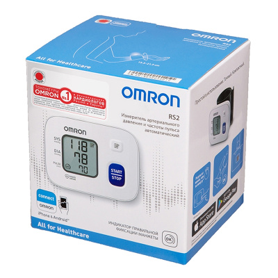 ОМРОН ТОНОМЕТР RS2 НА ЗАПЯСТЬЕ НЕМ-6121-RU фото в интернет-аптеке Склад Лекарств