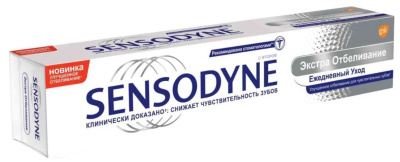 СЕНСОДИН З/ПАСТА ЭКСТРА ОТБЕЛИВАНИЕ 75МЛ фото в интернет-аптеке Склад Лекарств