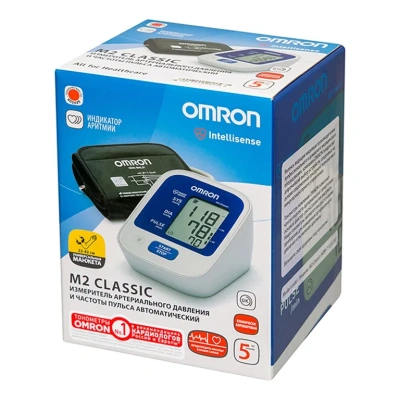 ОМРОН ТОНОМЕТР M2 CLASSIC УНИВЕР МАНЖЕТА+АДАПТЕР HEM-7122-LRU фото в интернет-аптеке Склад Лекарств