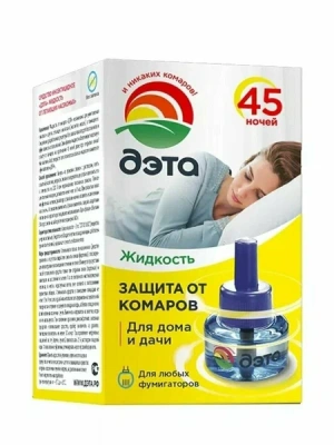 ДЭТА ЖИДКОСТЬ ДЛЯ ЗАЩИТЫ ОТ КОМАРОВ 45 НОЧЕЙ фото в интернет-аптеке Склад Лекарств