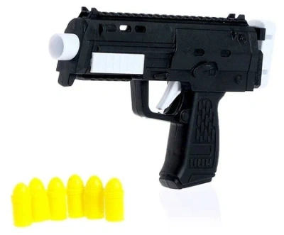 ИГРУШКА АВТОМАТ МИКРО-УЗИ СТРЕЛЯЕТ СИЛИКОНОВЫМИ ПУЛЬКАМИ 4005180 фото в интернет-аптеке Склад Лекарств