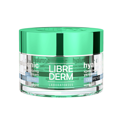 ЛИБРИДЕРМ КРЕМ ГИАЛУРОНОВЫЙ УВЛАЖН СЕБОРЕГ НОЧНОЙ ДЛЯ ЖИРНОЙ КОЖИ 50 МЛ фото в интернет-аптеке Склад Лекарств