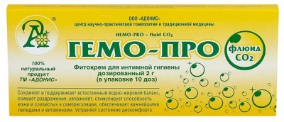 АДОНИС ГЕМО-ПРО ФЛЮИД СО2 ФИТОКРЕМ-СВЕЧИ 2Г №10 фото в интернет-аптеке Склад Лекарств
