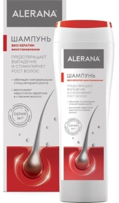 АЛЕРАНА ШАМПУНЬ БИО КЕРАТИН ВОССТАНОВЛЕНИЕ 250МЛ фото в интернет-аптеке Склад Лекарств