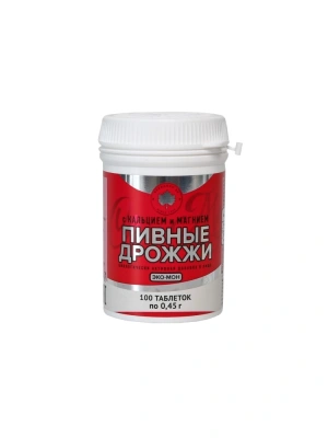 ПИВНЫЕ ДРОЖЖИ ЭКО-МОН С КАЛЬЦИЕМ МАГНИЕМ ТАБ №100 фото в интернет-аптеке Склад Лекарств