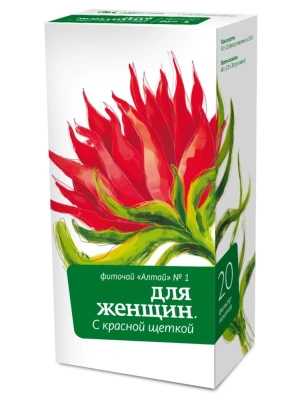 ФИТОЧАЙ АЛТАЙ №1 Д/ЖЕНЩИН КРАСНАЯ ЩЕТКА Ф/П 2Г №20 фото в интернет-аптеке Склад Лекарств