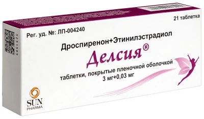ДЕЛСИЯ ТАБ П/О 3МГ+0,03МГ №21 фото в интернет-аптеке Склад Лекарств