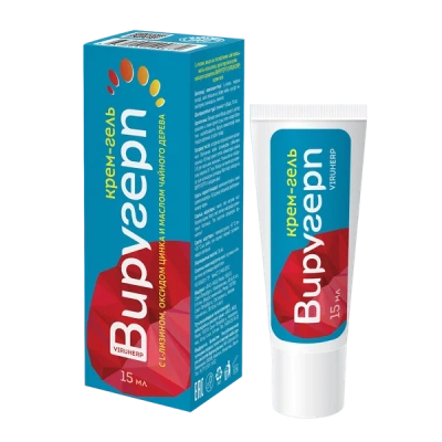 ВИРУГЕРП КРЕМ-ГЕЛЬ С L-ЛИЗИНОМ, ОКСИДОМ ЦИНКА И МАСЛОМ ЧАЙНОГО ДЕРЕВА ДЛЯ УХОДА ЗА КОЖЕЙ ГУБ ТУБА 15МЛ фото в интернет-аптеке Склад Лекарств