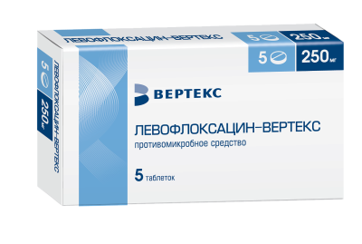 ЛЕВОФЛОКСАЦИН ТАБ 250МГ №5/ВЕРТЕКС/ фото в интернет-аптеке Склад Лекарств