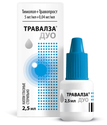 ТРАВАЛЗА ДУО КАПЛИ ГЛАЗНЫЕ 5МГ/МЛ+0,04МГ/МЛ ФЛ-КАП 2,5МЛ фото в интернет-аптеке Склад Лекарств