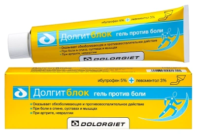 ДОЛГИТБЛОК ГЕЛЬ ДЛЯ НАРУЖНОГО ПРИМЕНЕНИЯ 5%+3% 100Г фото в интернет-аптеке Склад Лекарств