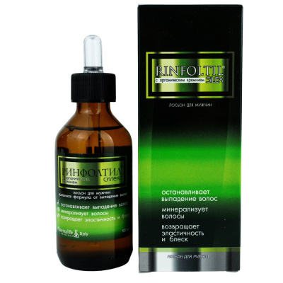 РИНФОЛТИЛ СИЛЕКС ЛОСЬОН С КРЕМНИЕМ Д/МУЖ С 100МЛ фото в интернет-аптеке Склад Лекарств