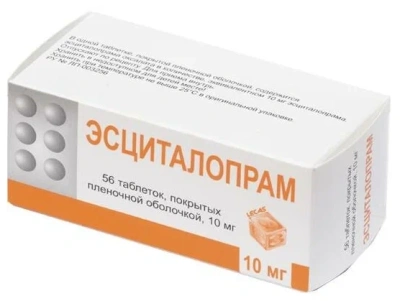 ЭСЦИТАЛОПРАМ ТАБ П/П/О 10МГ №56/БЕРЁЗОВСКИЙ/ фото в интернет-аптеке Склад Лекарств