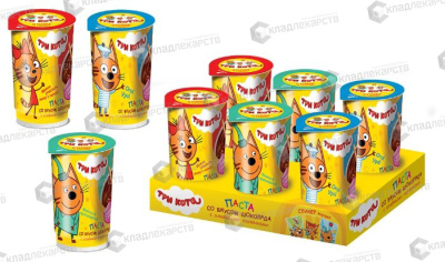 ТРИ КОТА ПЕЧЕНЬЕ С ШОКОЛАДНОЙ ПАСТОЙ В ПЛАСТИКОВОМ СТАКАНЕ СО СТИКЕРОМ 35 фото в интернет-аптеке Склад Лекарств