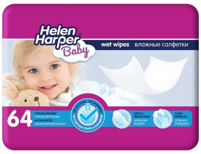 ХЕЛЕН ХАРПЕР САЛФЕТКИ ВЛАЖНЫЕ ДЕТ №64 фото в интернет-аптеке Склад Лекарств