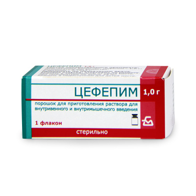 ЦЕФЕПИМ ПОР Д/Р-РА В/В И В/М ФЛ 1Г фото в интернет-аптеке Склад Лекарств
