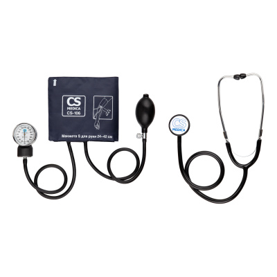 СИ ЭС МЕДИКА ТОНОМЕТР МЕХАНИЧЕСКИЙ С ФОНЕНДОСКОПОМ CS-106 фото в интернет-аптеке Склад Лекарств