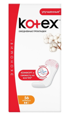КОТЕКС ПРОКЛАДКИ ЕЖЕДН НОРМАЛ N56 фото в интернет-аптеке Склад Лекарств