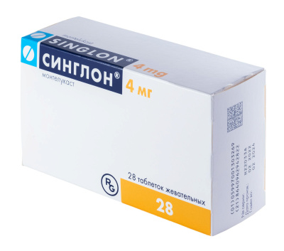 СИНГЛОН ТАБ ЖЕВ 4МГ №28 Д фото в интернет-аптеке Склад Лекарств