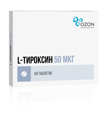 L-ТИРОКСИН ТАБ 50МКГ №50/ОЗОН/ фото в интернет-аптеке Склад Лекарств