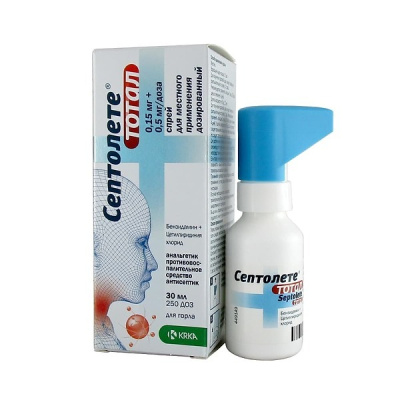 СЕПТОЛЕТЕ ТОТАЛ СПРЕЙ 30МЛ фото в интернет-аптеке Склад Лекарств