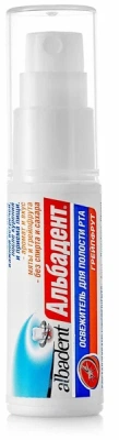 АЛЬБАДЕНТ ОСВЕЖИТЕЛЬ ДЛЯ ПОЛОСТИ РТА ГРЕЙПФРУТ 35МЛ фото в интернет-аптеке Склад Лекарств