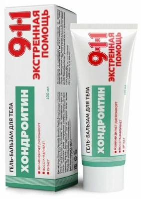 911 ГЕЛЬ-БАЛЬЗАМ ДЛЯ ТЕЛА ХОНДРОИТИН 100МЛ/МИРРОЛЛА/ фото в интернет-аптеке Склад Лекарств